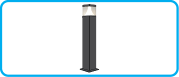 017-AZOOD BOLLARD SQUARE 20W , 80-100-150CM  TOP-S DATA SHEET